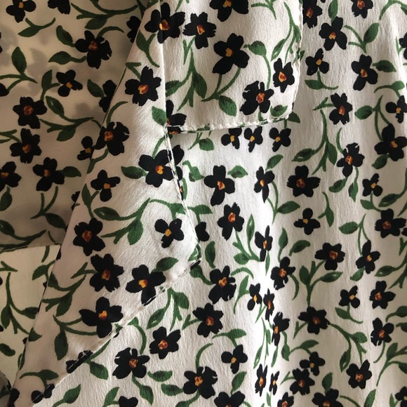 Floral Short Sleeve Button Down - Camp Collar - Picture 3 of 3